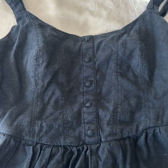 ABERCROMBIE CORSET ROMPER WITH BUTTON DETAIL AND ADJUSTABLE STRAPS. SIZE M - Picture 2 of 4